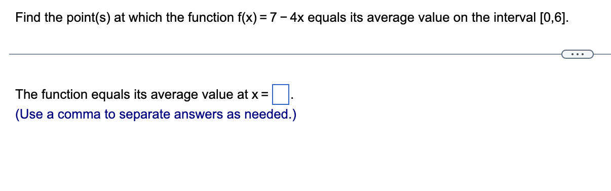 Find the point(s) at which the function f(x) = 7 -