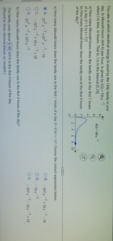 I? The rate at which electrical energy is used by the Ortiz