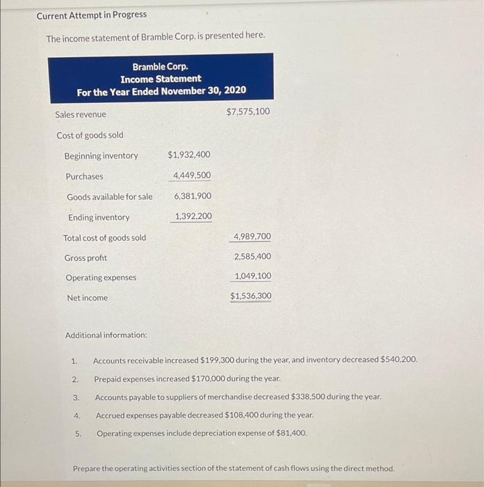2020 $1,932,400 4,449,500 6,381,900 1,392,200 $7,575,100 Beginning inventory Purchases: Goods available for