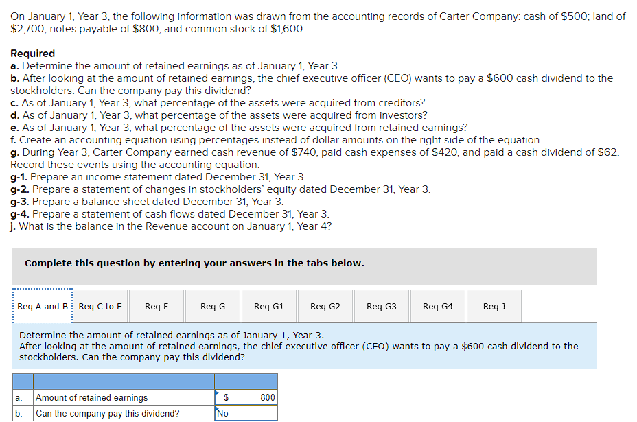 On January 1 , Year 3 , the following information was