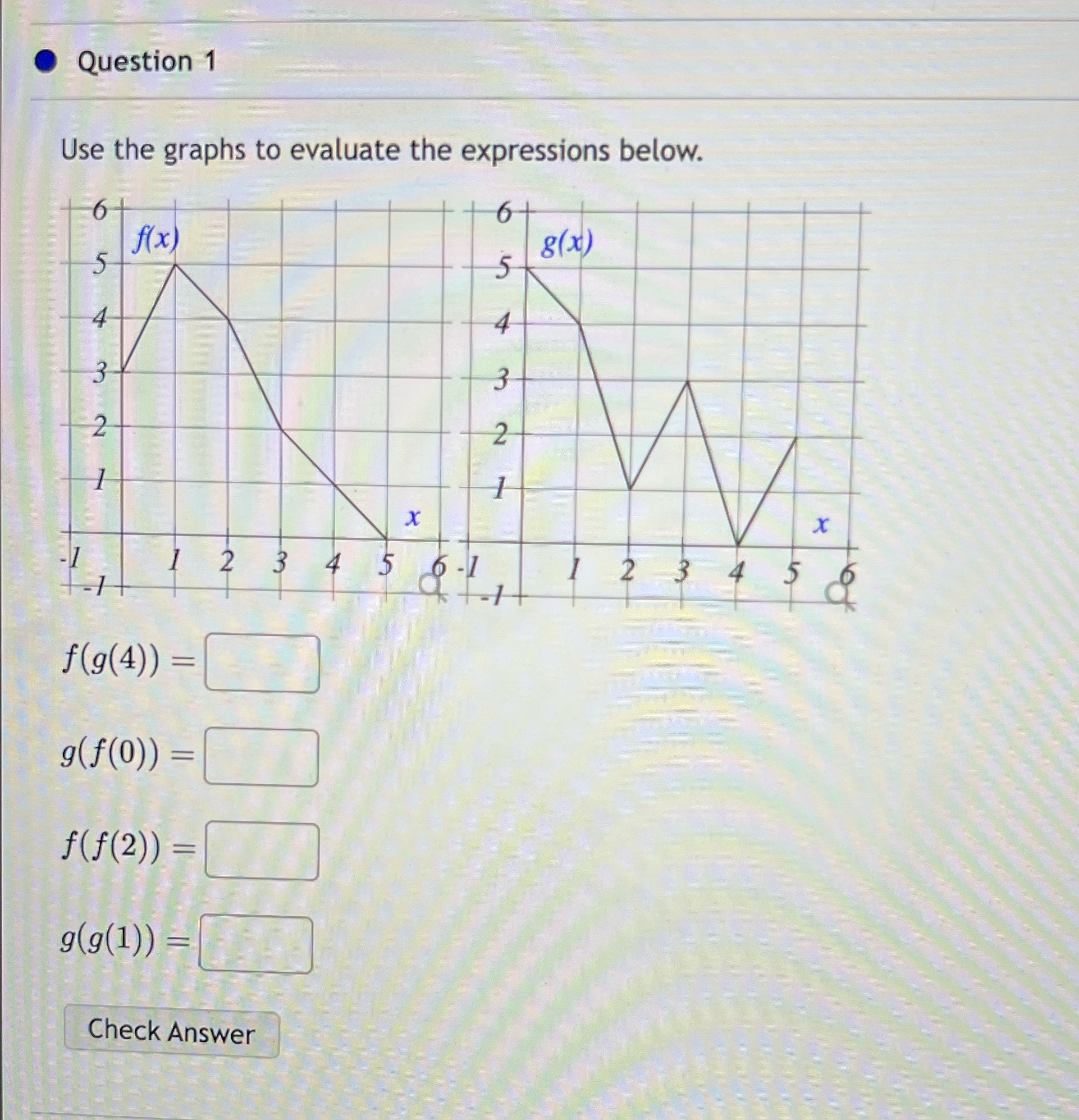 f(x ) 8 (x ) 4 X X 2 4 5 2