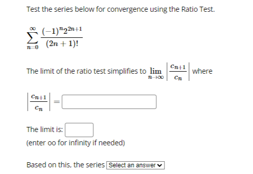 with the second series. O The Comparison Test is inconclusive in this
