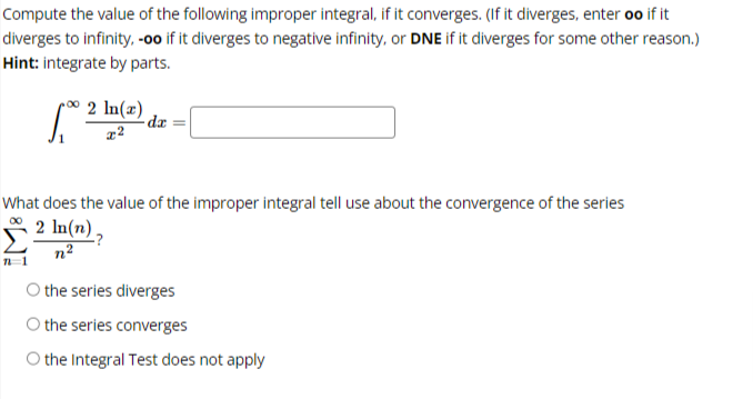 convergence using the Root Test. 00 8n n n 1 2n +