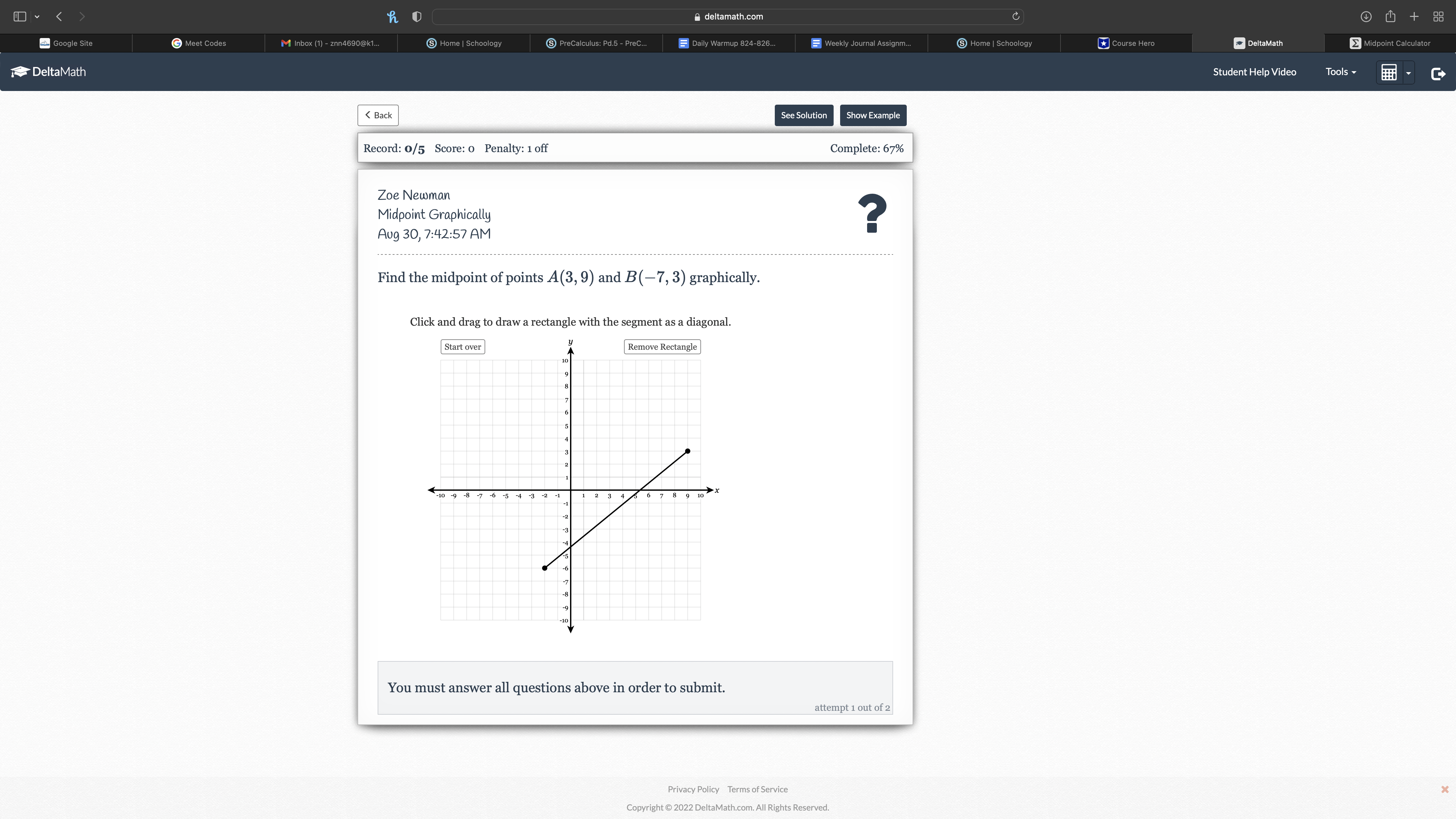 Hello, I need help on this question h deltamath.com C 0