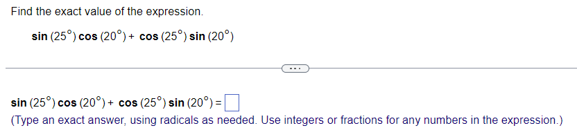 as single quotients with the common denominator. sin u cos u +