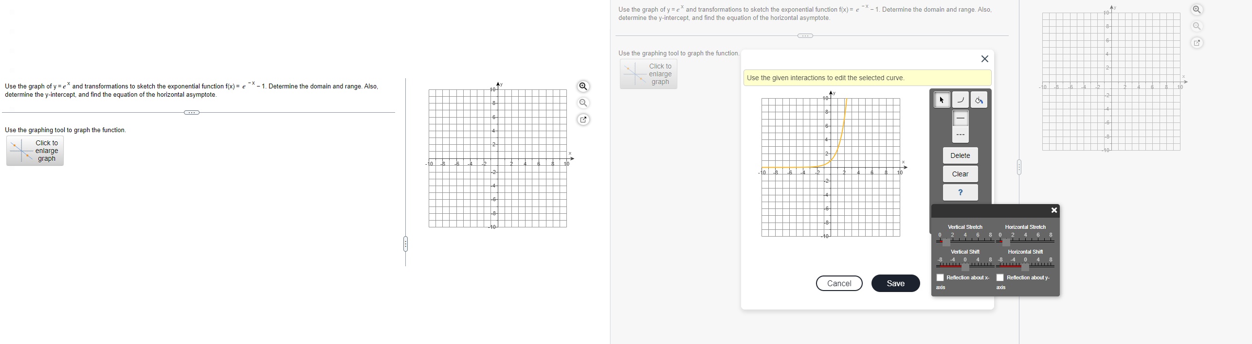  Need help solving this two question, using my mathlab graphing tool.