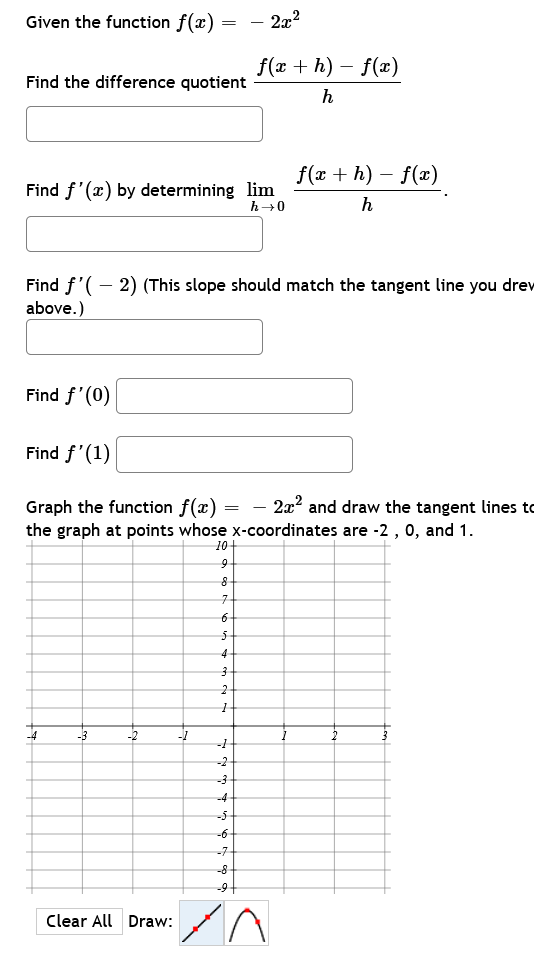 Find the difference quotient a: + h :c Find f'(:c} by determining