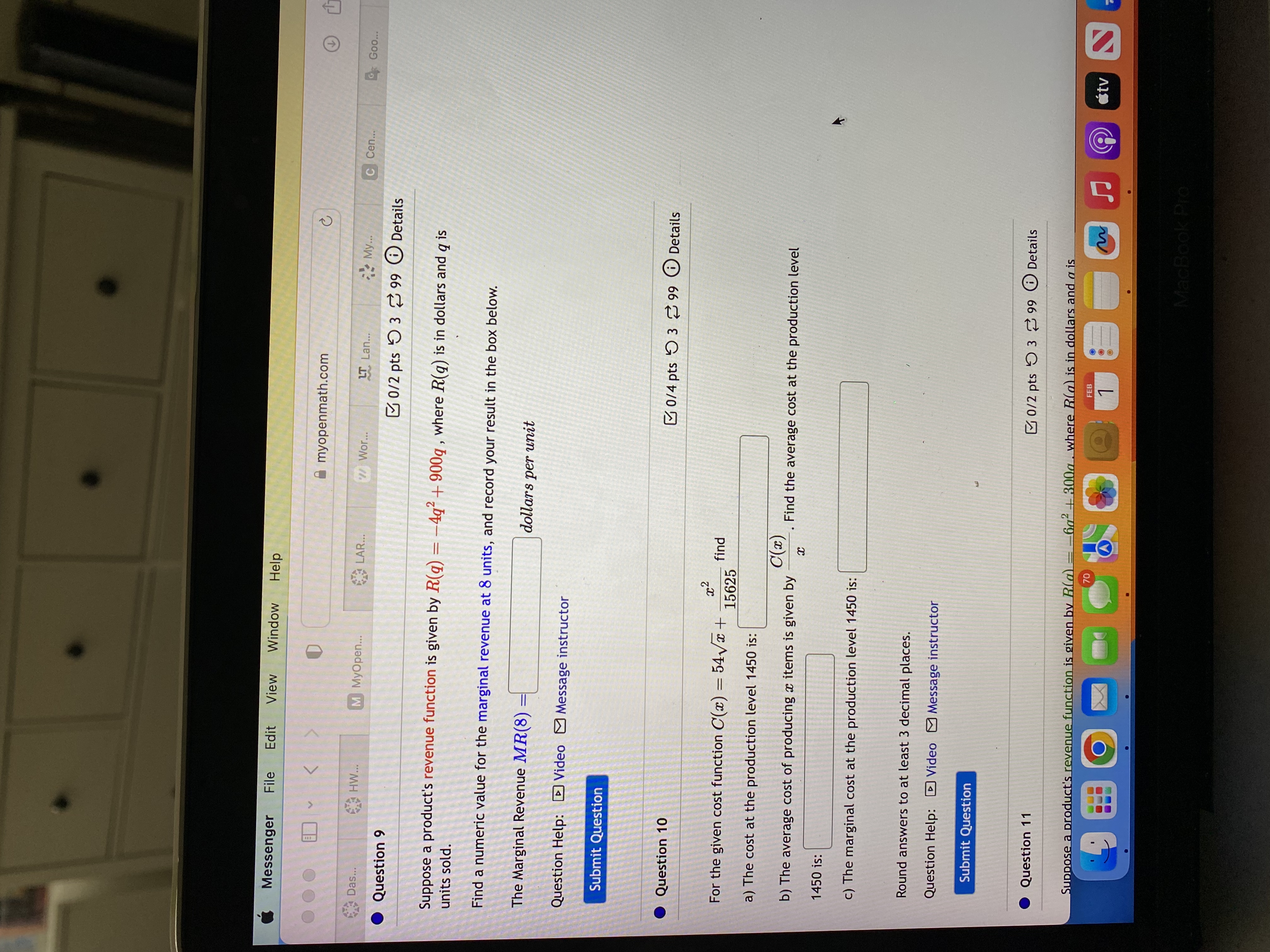 Let s(t) = -t2 + 5t + 3 where's represents the position