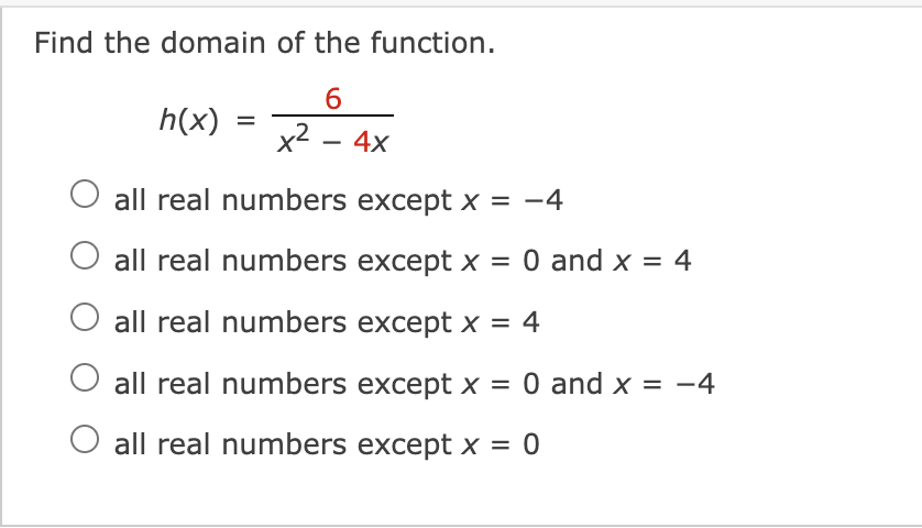 of f. (Enter your answer using interval notation.) domain range Use the