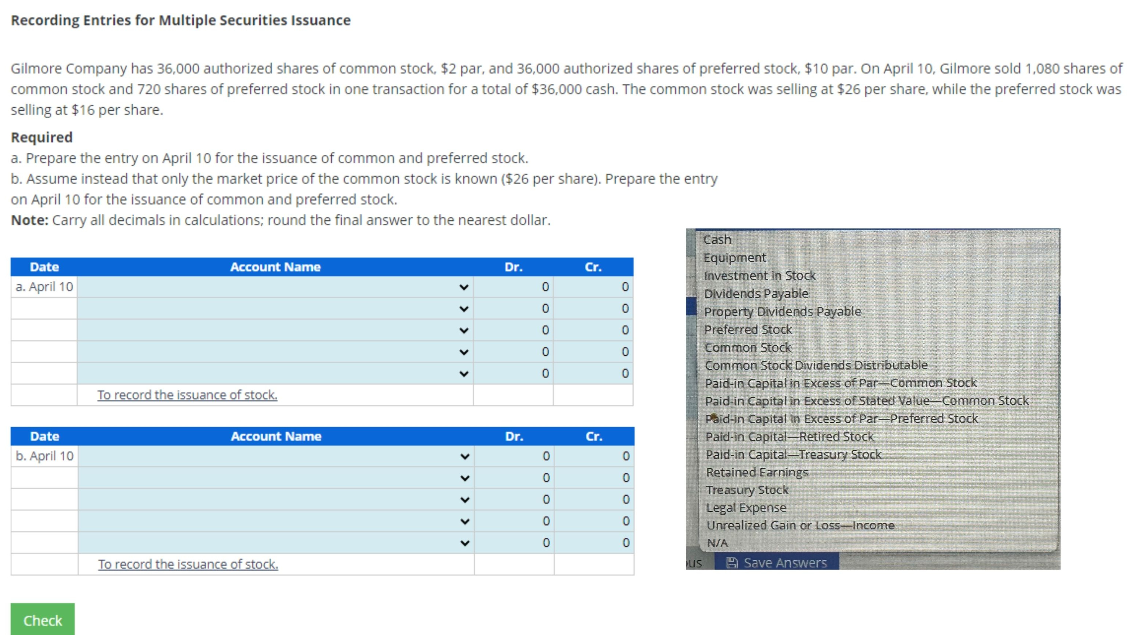 of common stock, $2 par, and 36,000 authorized shares of preferred stock,