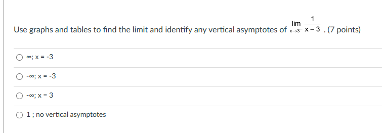 3 4 X lim f(x) lim f(x) Find x-2 and x-2+ (7