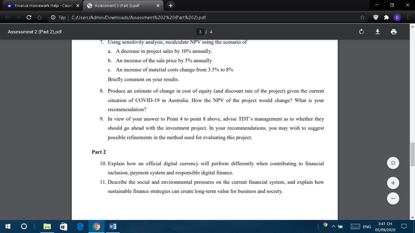 Assessment 2 (Part 2).pdf X + X - C D O Tep