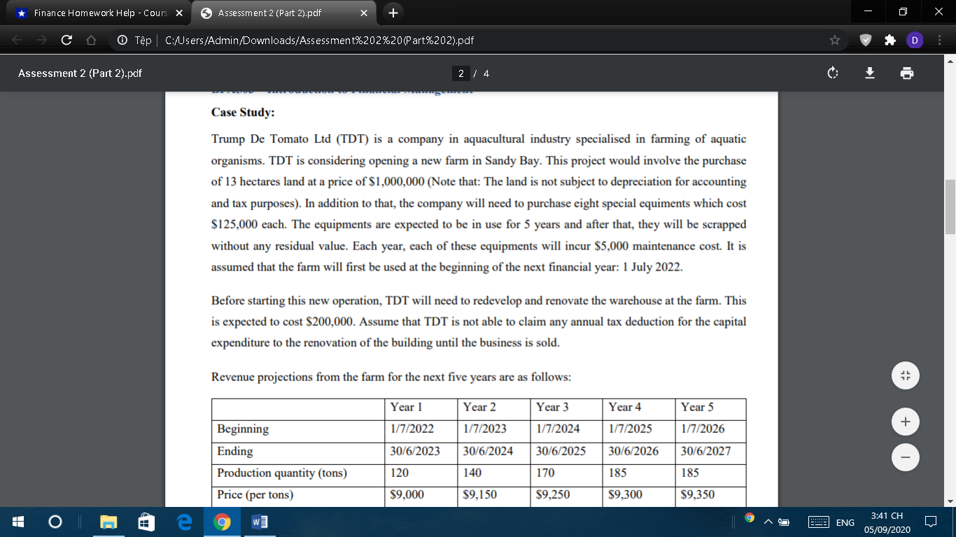are relevant for the evaluation of this project and which costs are
