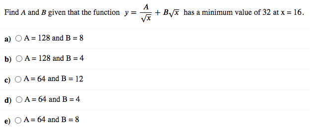 on the x-axis and upper vertices on the curve a) 08 b)