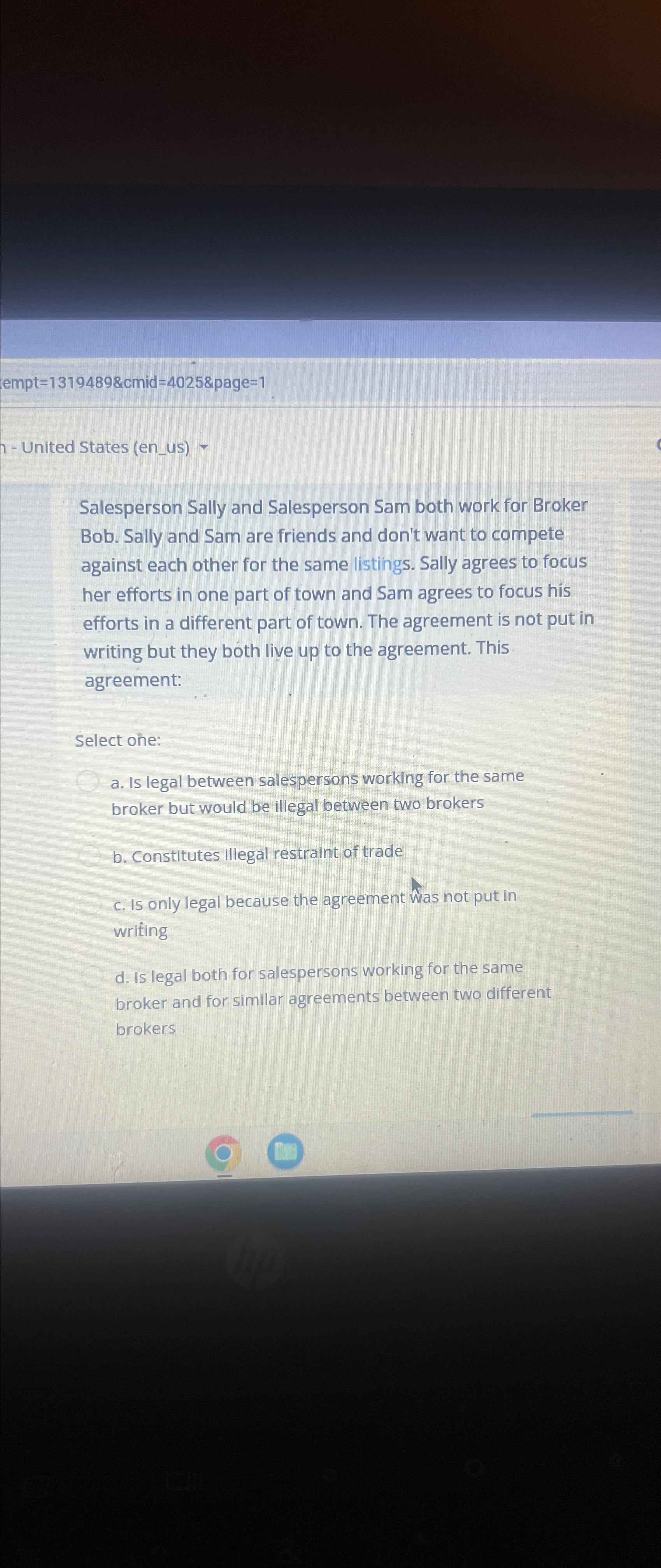 empt =13194898cmid=40258 ?page =1 United States (en_us)- Salesperson Sally and Salesperson