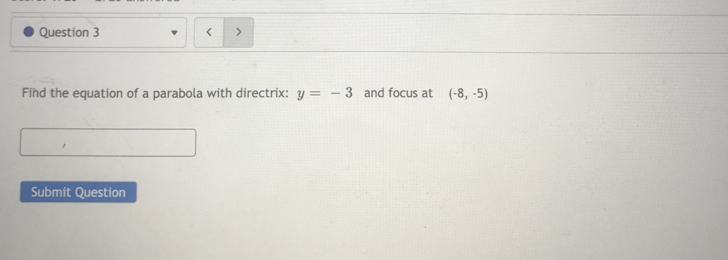 (9, 4), a focus at (6, 4), and a vertex at (14,
