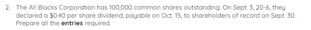 3, 20-6, theu declared a $0AO per share dividend, pagable on Oct.