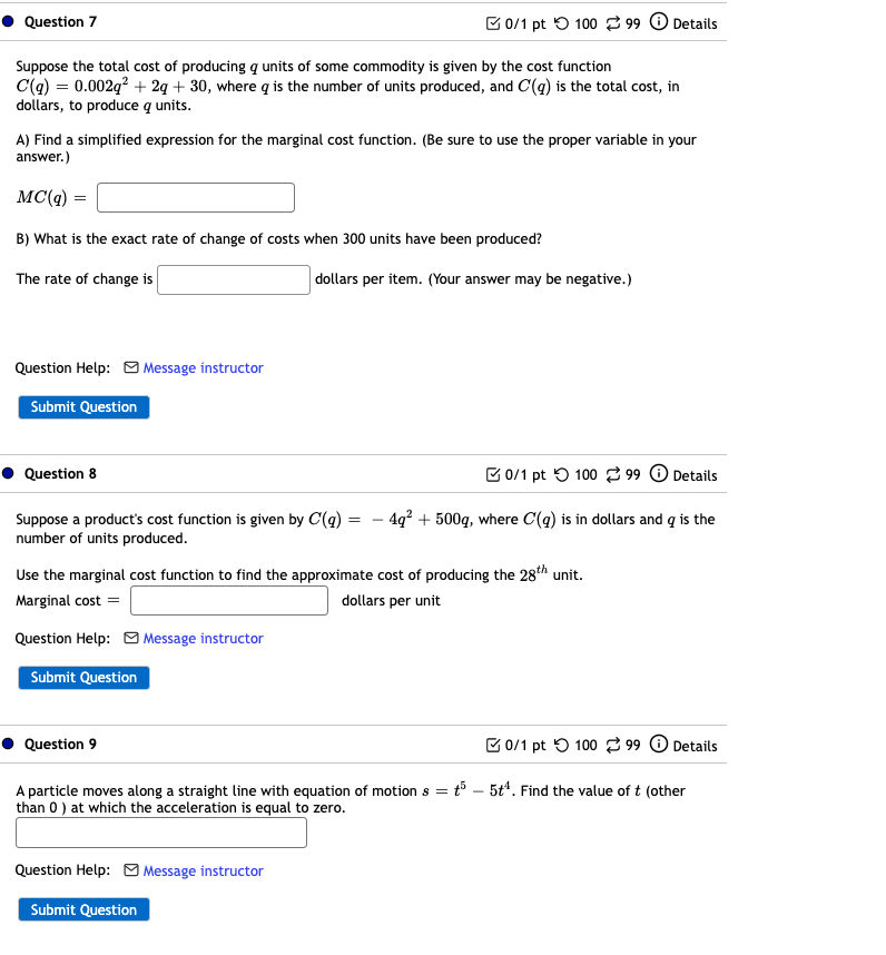  I Question If E on pt '0 mo 3 99 G)