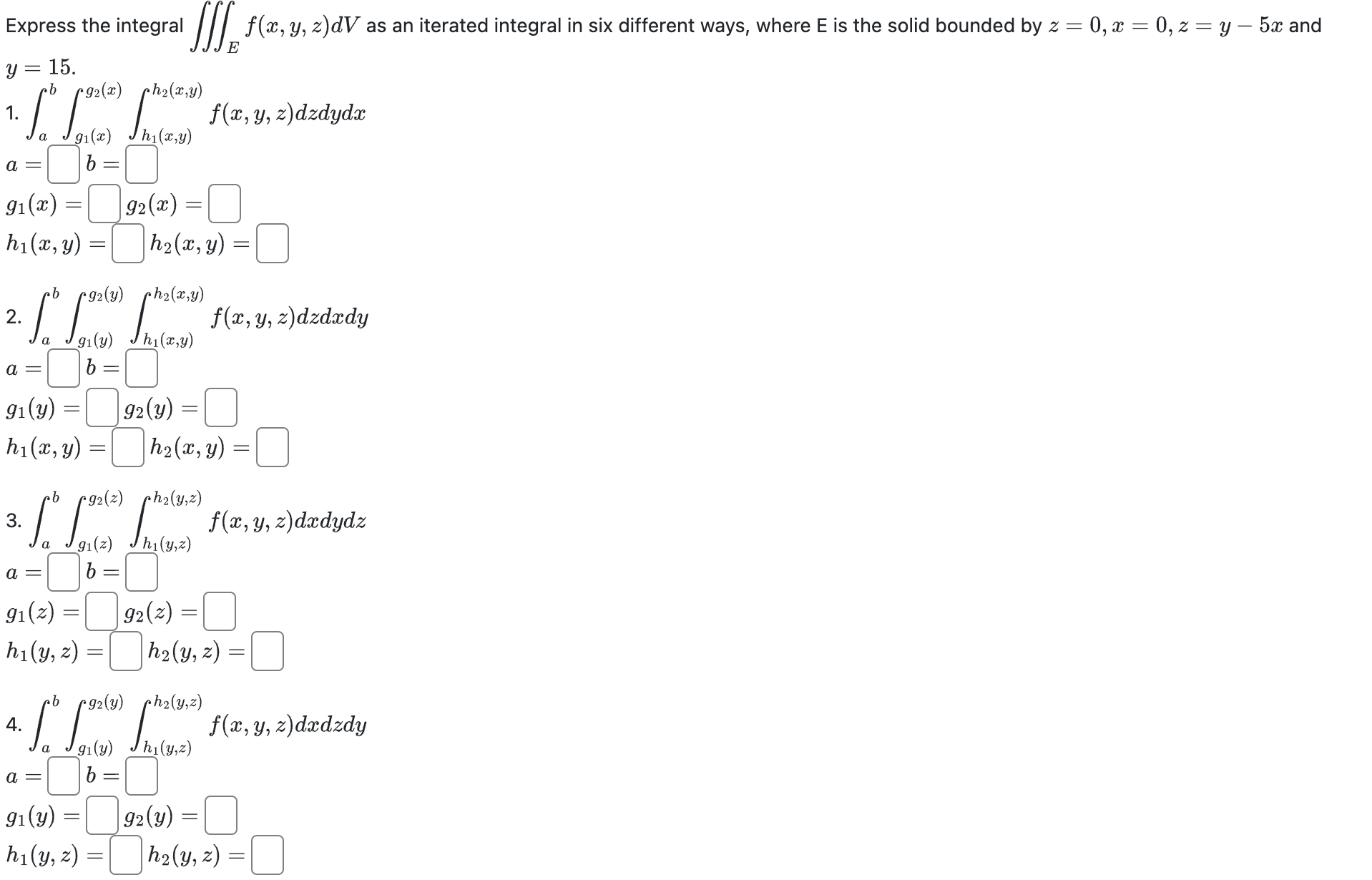 My Answers You have attempted this problem 0 times. You have unlimited