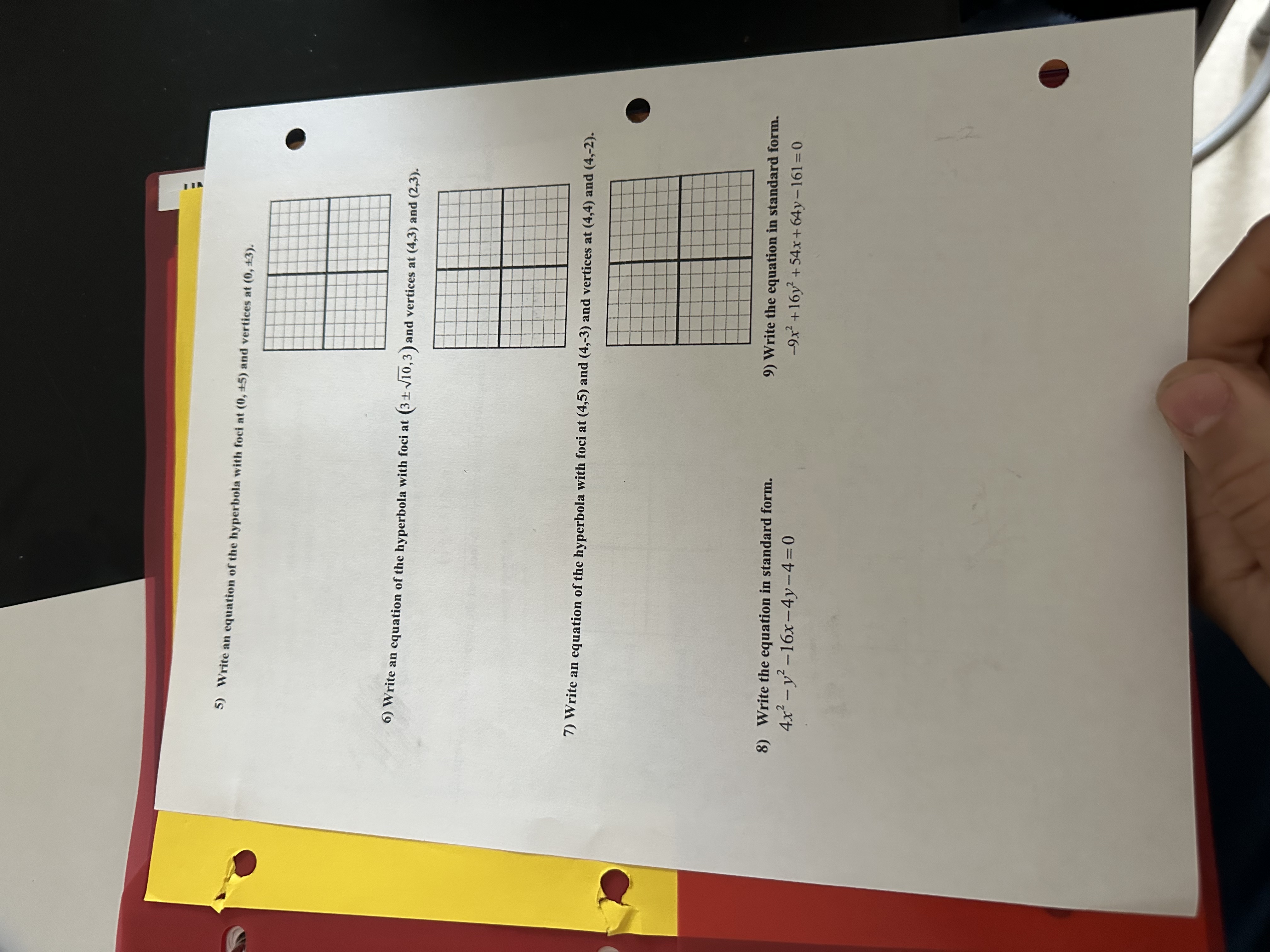 k + a) Asymptotes: (v-k) =+(x-h) Asymptotes: (y-k) =+ (x-h) Foci: (h+c,k)