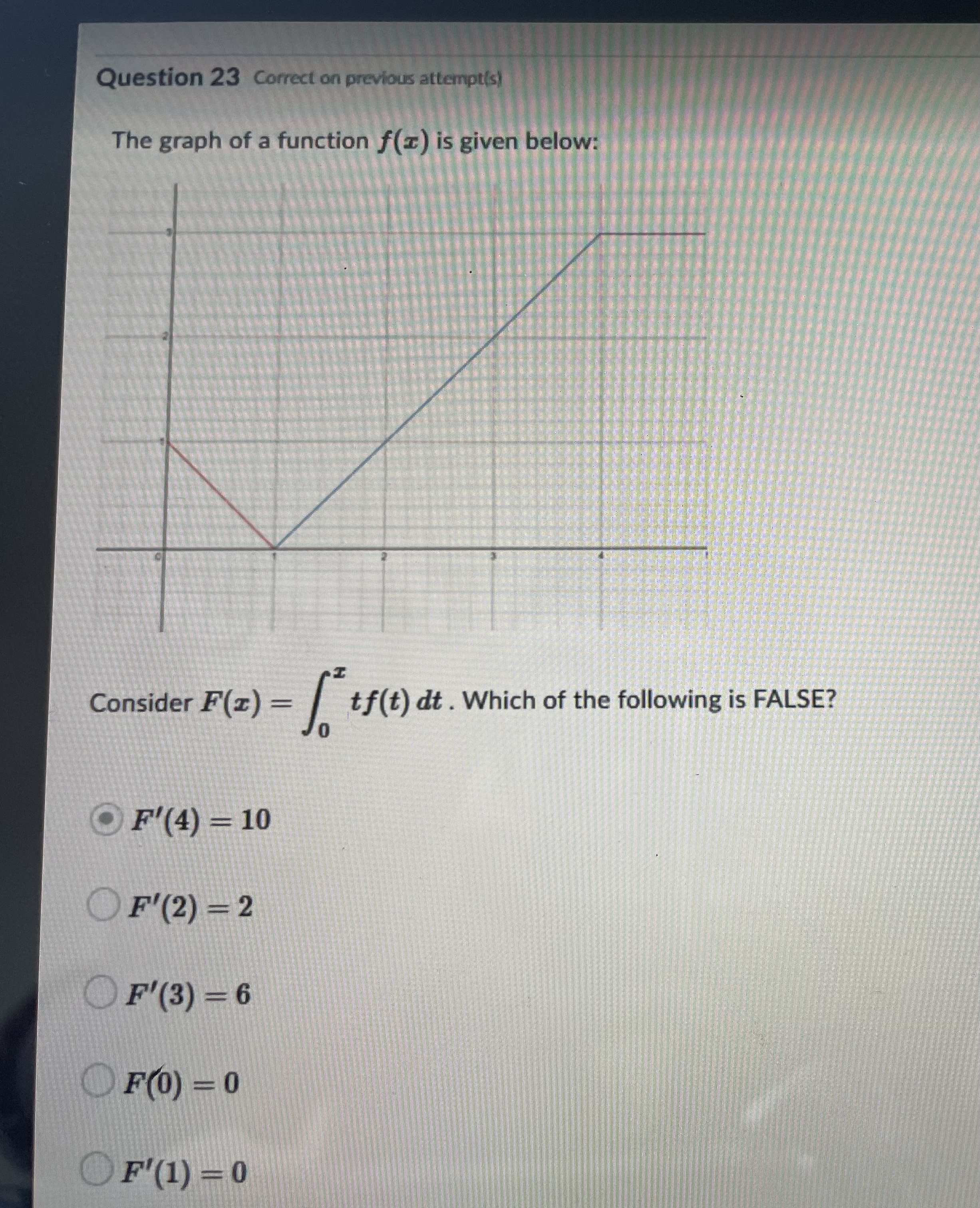 and lim F(x) = 0o. Let m be a constant such that
