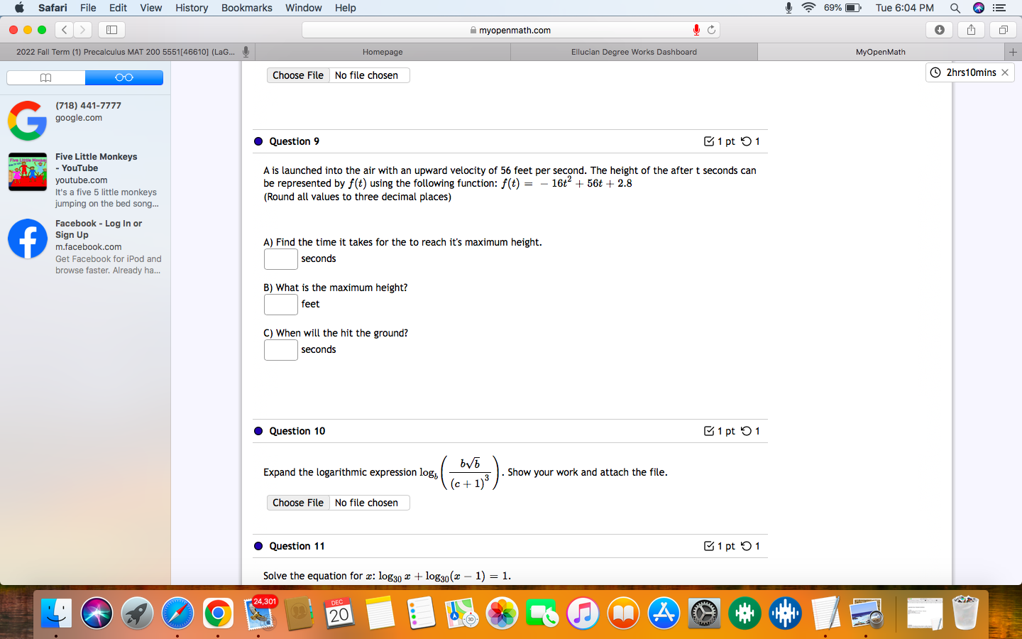 this.. OO Question 2 C 1pt 1 G (718) 441-7777 google.com If