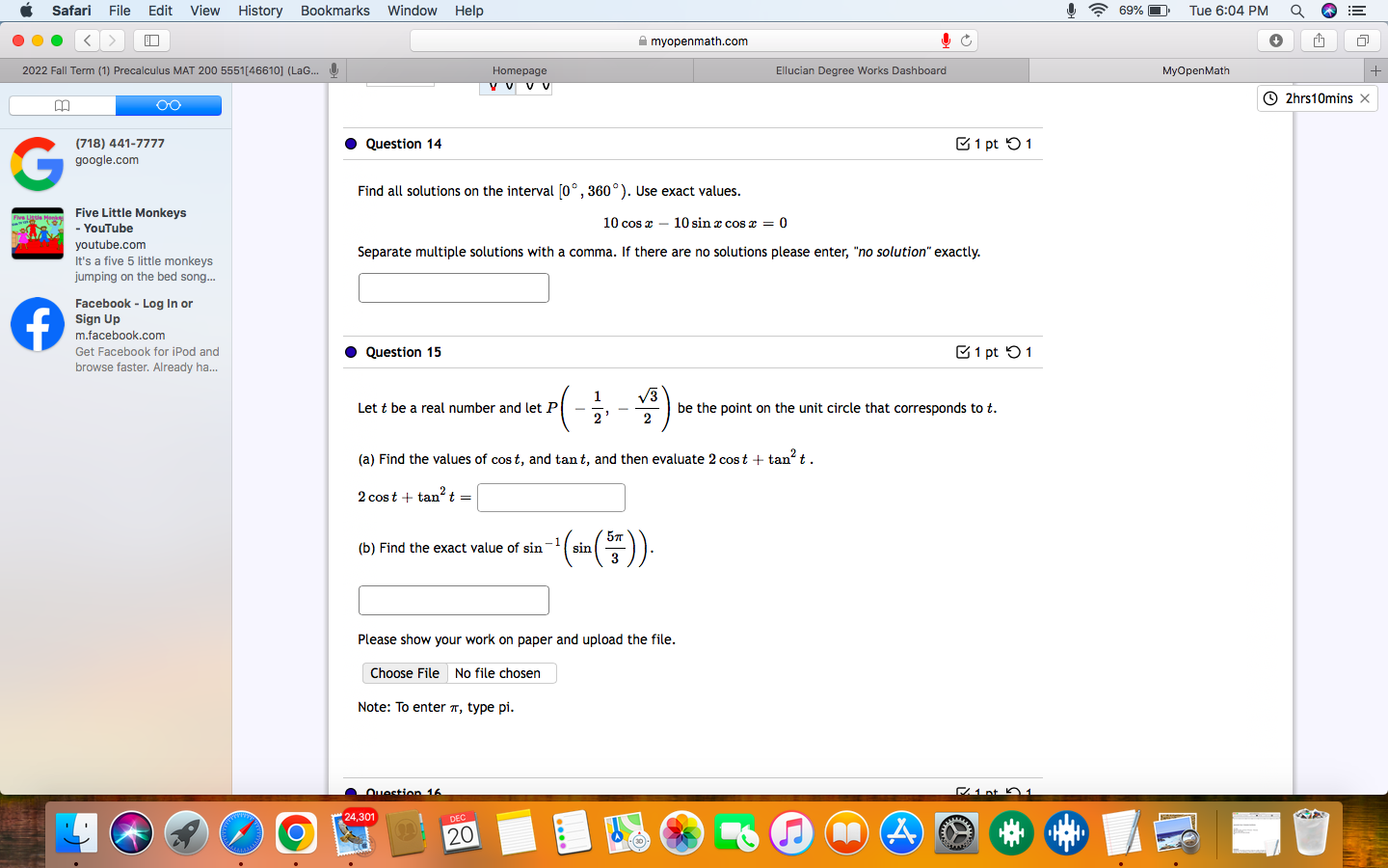 pt 9 1 For the function f(x) = - 3x - 5x