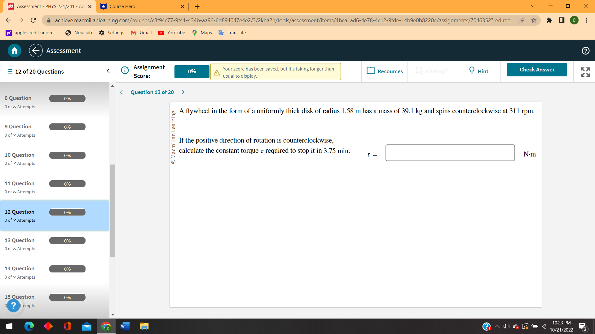 longer than A Resources Ly Give Up? Hint Check Answer Score: usual