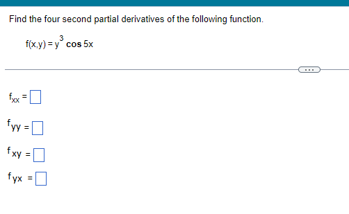 fy= fx since fx =[ and f, = Therefore, fy = and