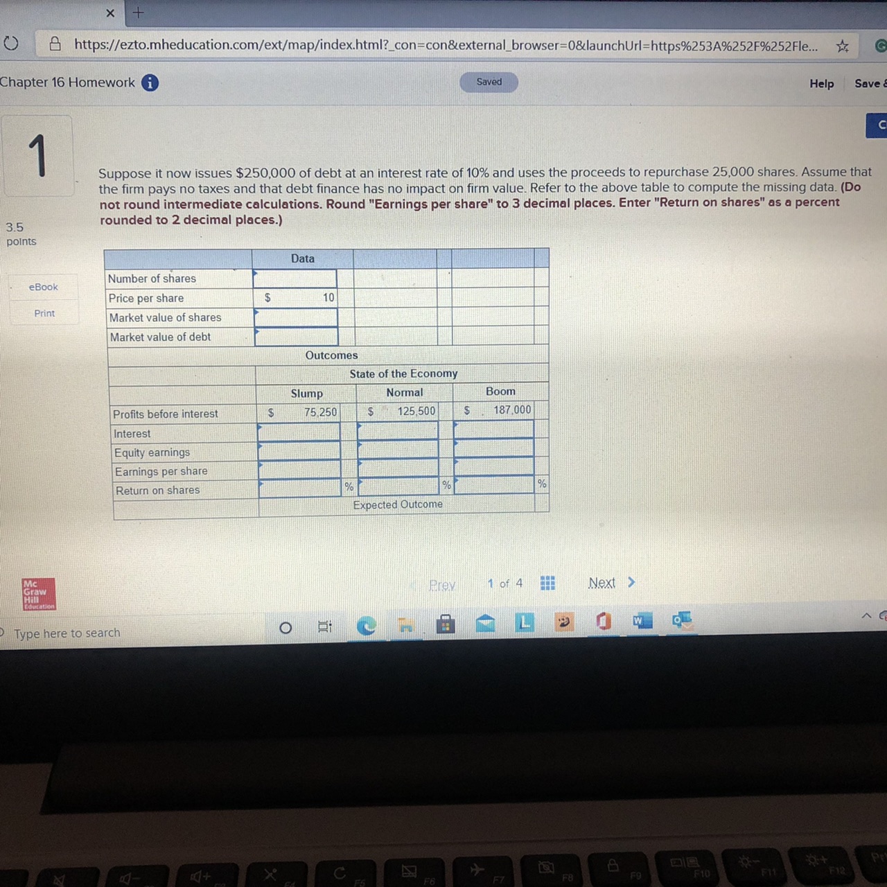 shares $1, 000,000 Outcomes State of the Economy eBook Slump Normal Boom