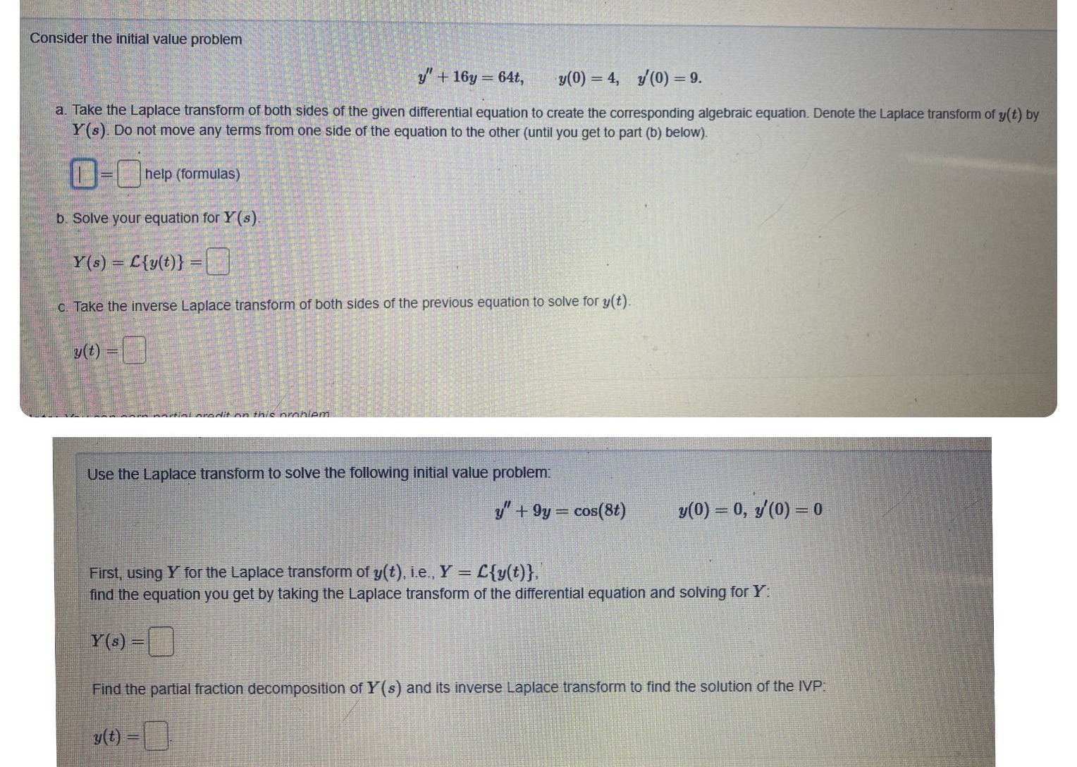  Please need an answer asap Consider the initial value problem y"