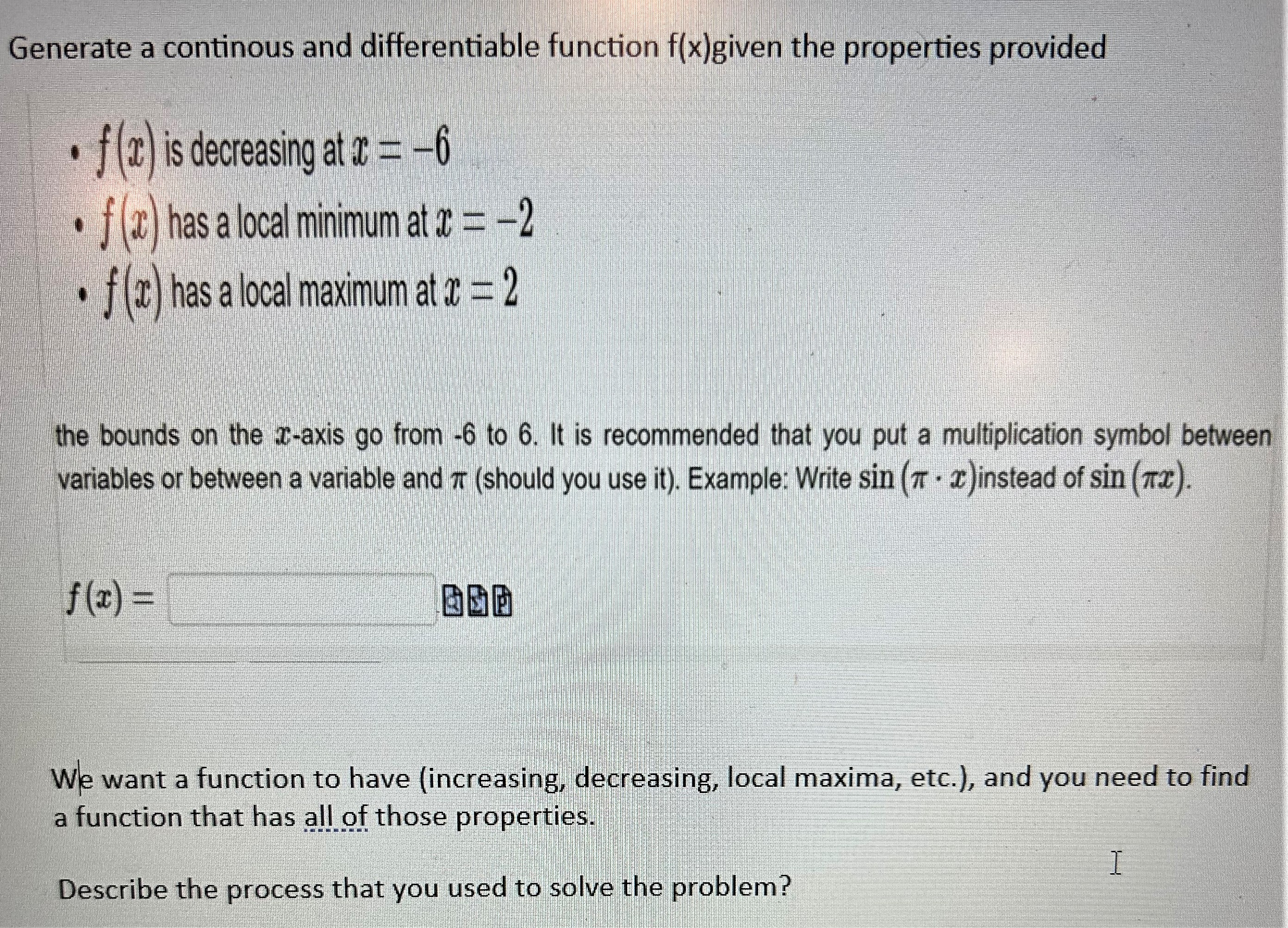 f (r) is decreasing at It = -6 . f ( )
