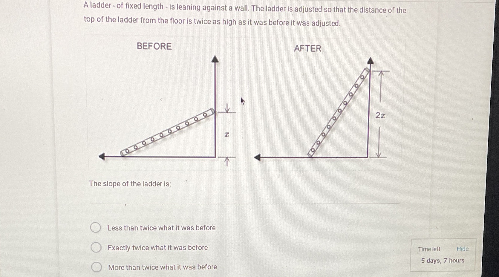 Can you please explain how you got the answer. The other