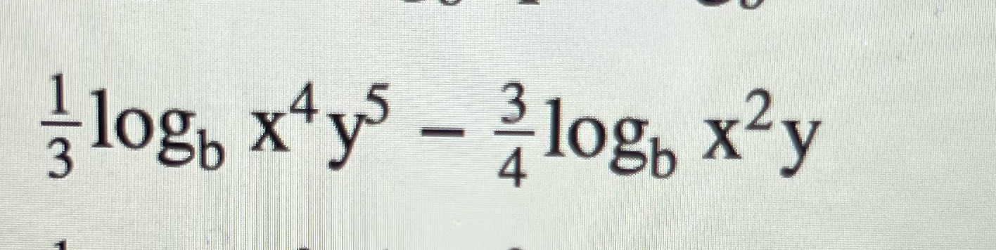 all variables represent positive real numbers. W / I log, xtyS -