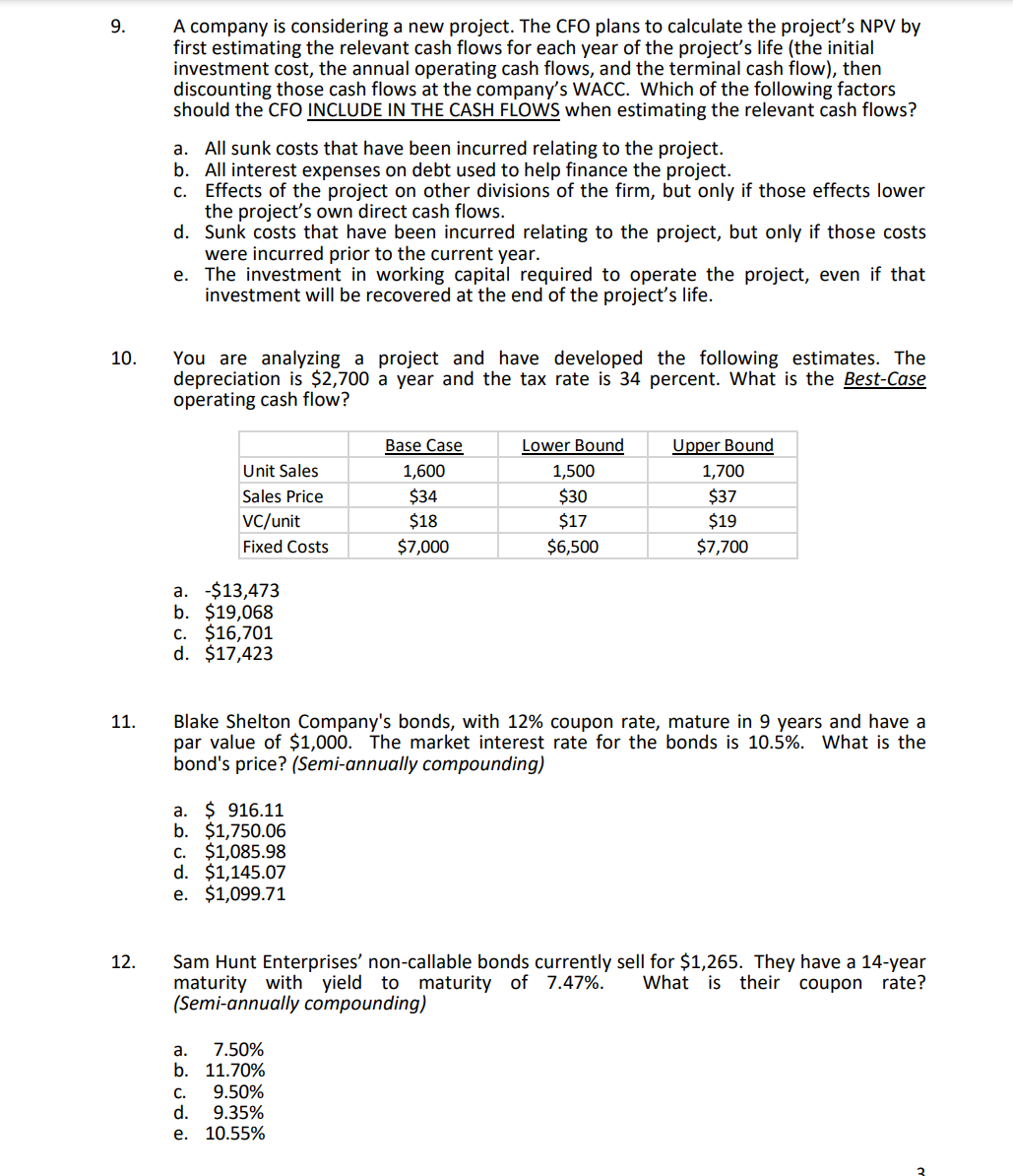 in net operating working capital is expected to be fully recovered at