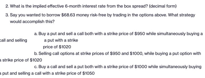  2. What is the implied effective 6-month interest rate from the