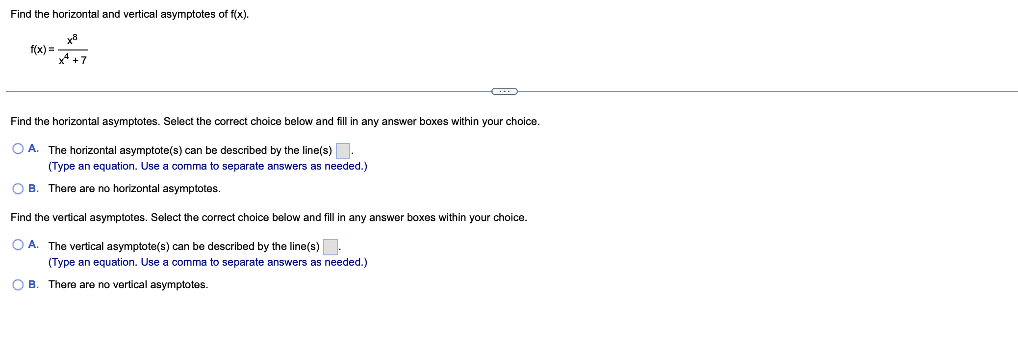 appropriate. 9x3 18x2 fiX) = 12x4 + 6 (A) f( - 6)