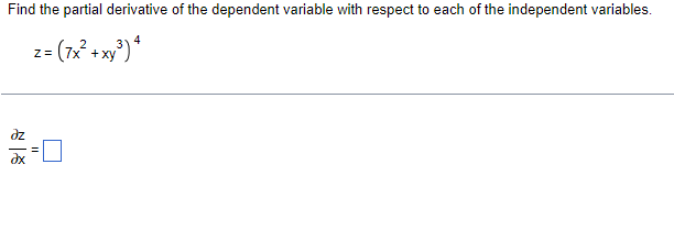  hello need this pleaseexercise 1 Find the partial derivative of the