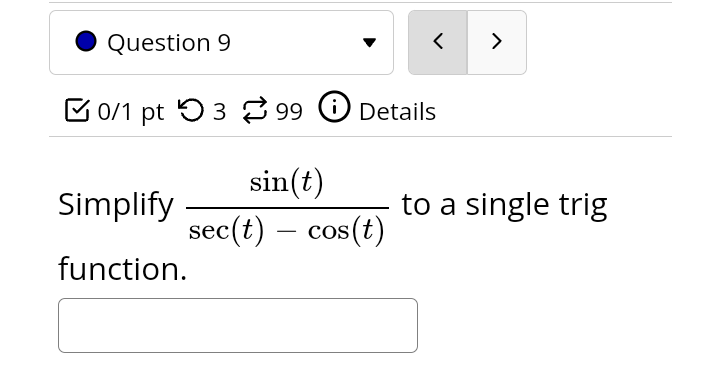 Question 9 E on pt '0 3 Z 99 G) Details