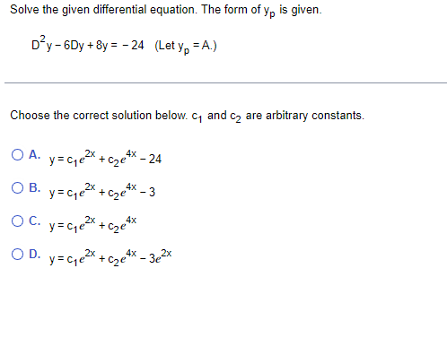 + x dx = 8dx The solution is (Type an equation.)Find the