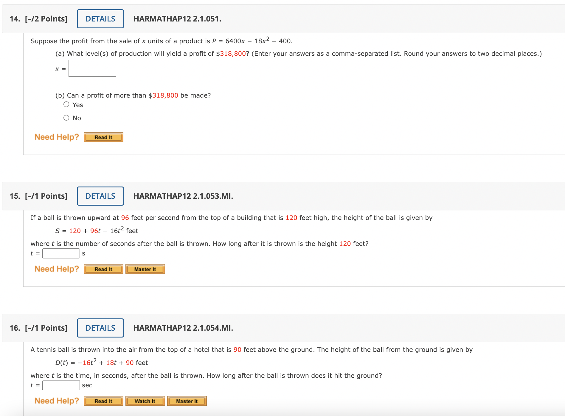 logarithmic form. 91/2 = 3 Need Help? Read It 8. [-/1 Points]