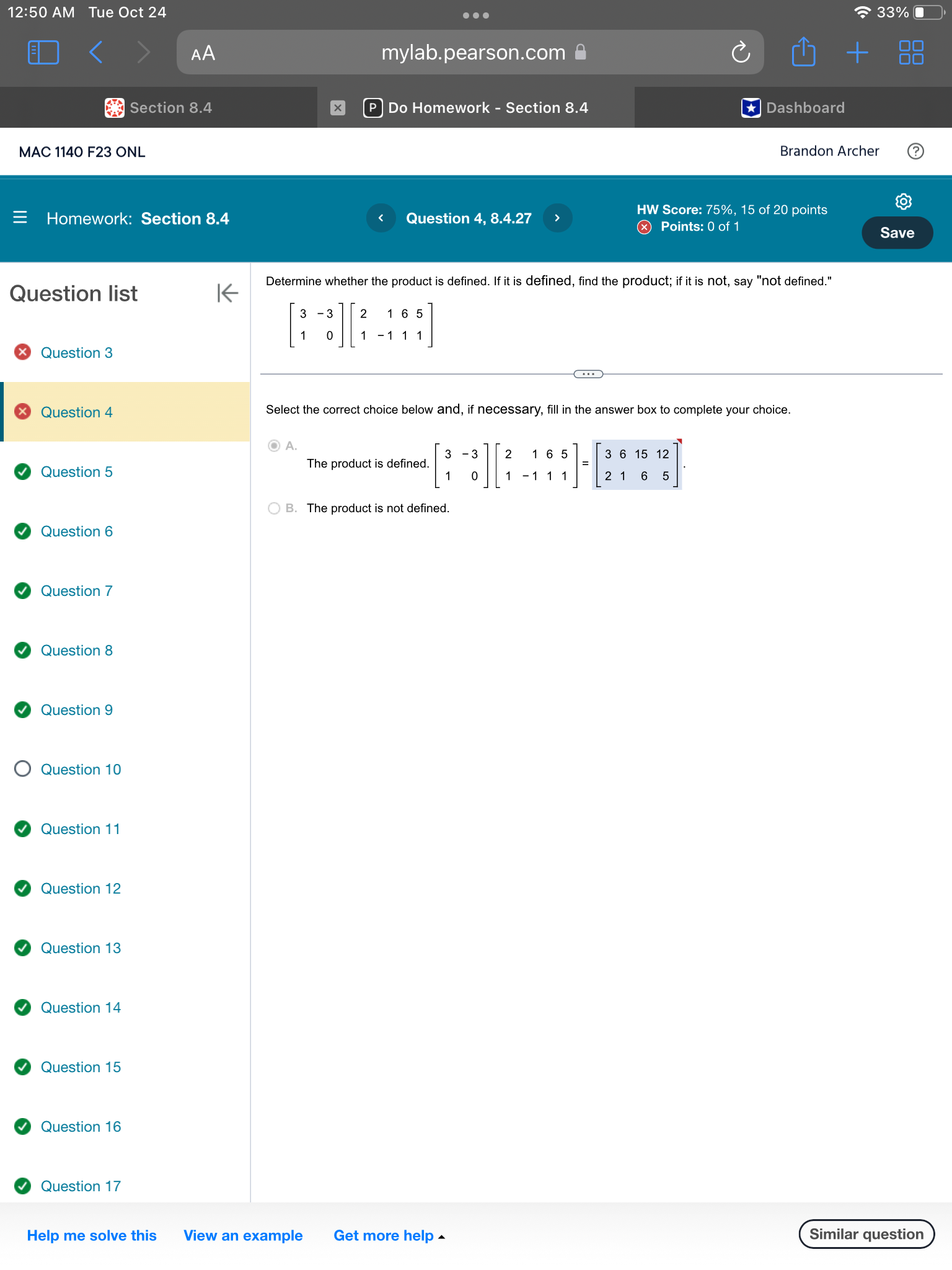 many solutions. Using ordered triplets, the solution can be written as 8