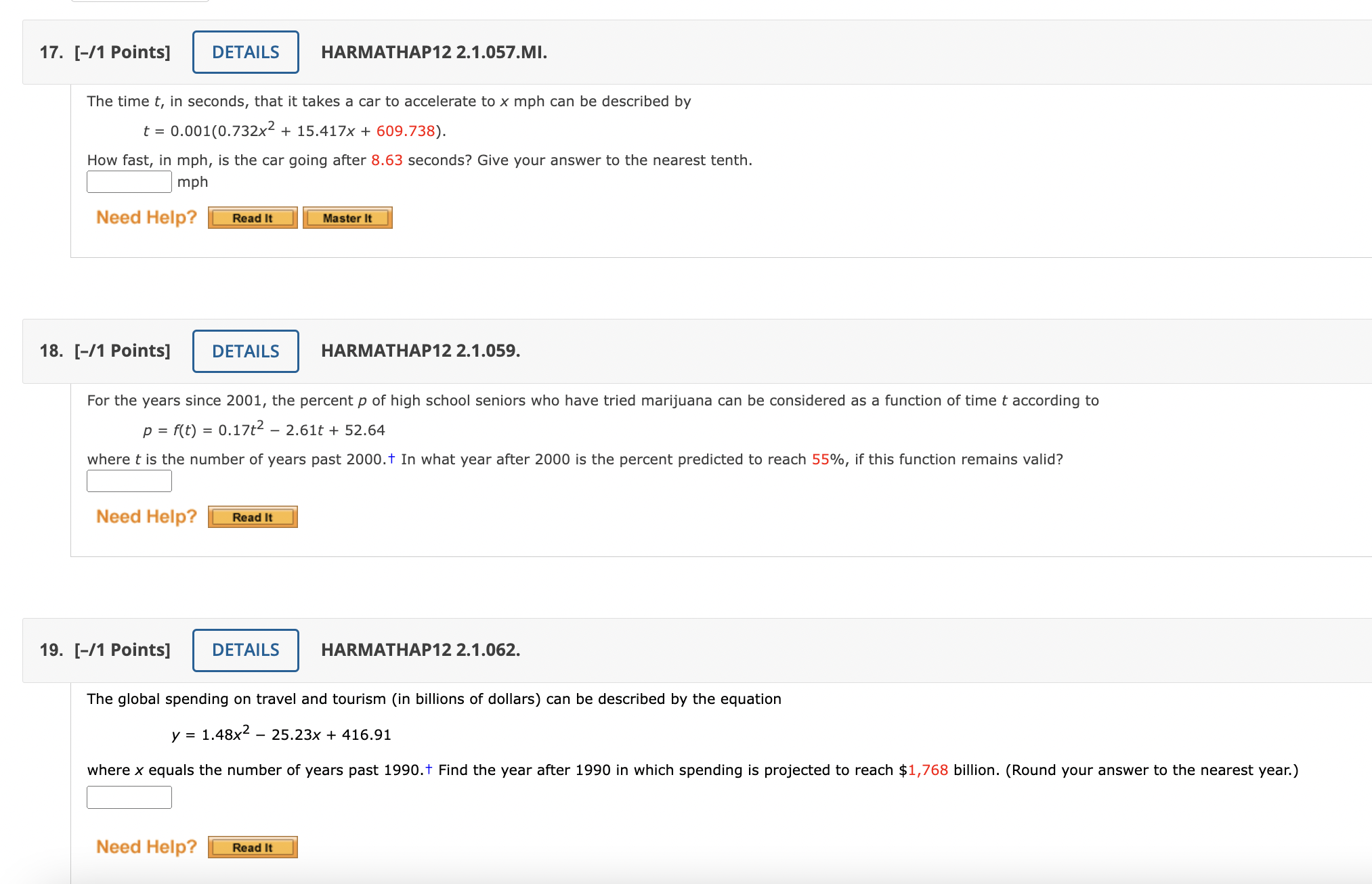 ) Need Help? Read It Master It 9. [-/1 Points] DETAILS HARMATHAP12
