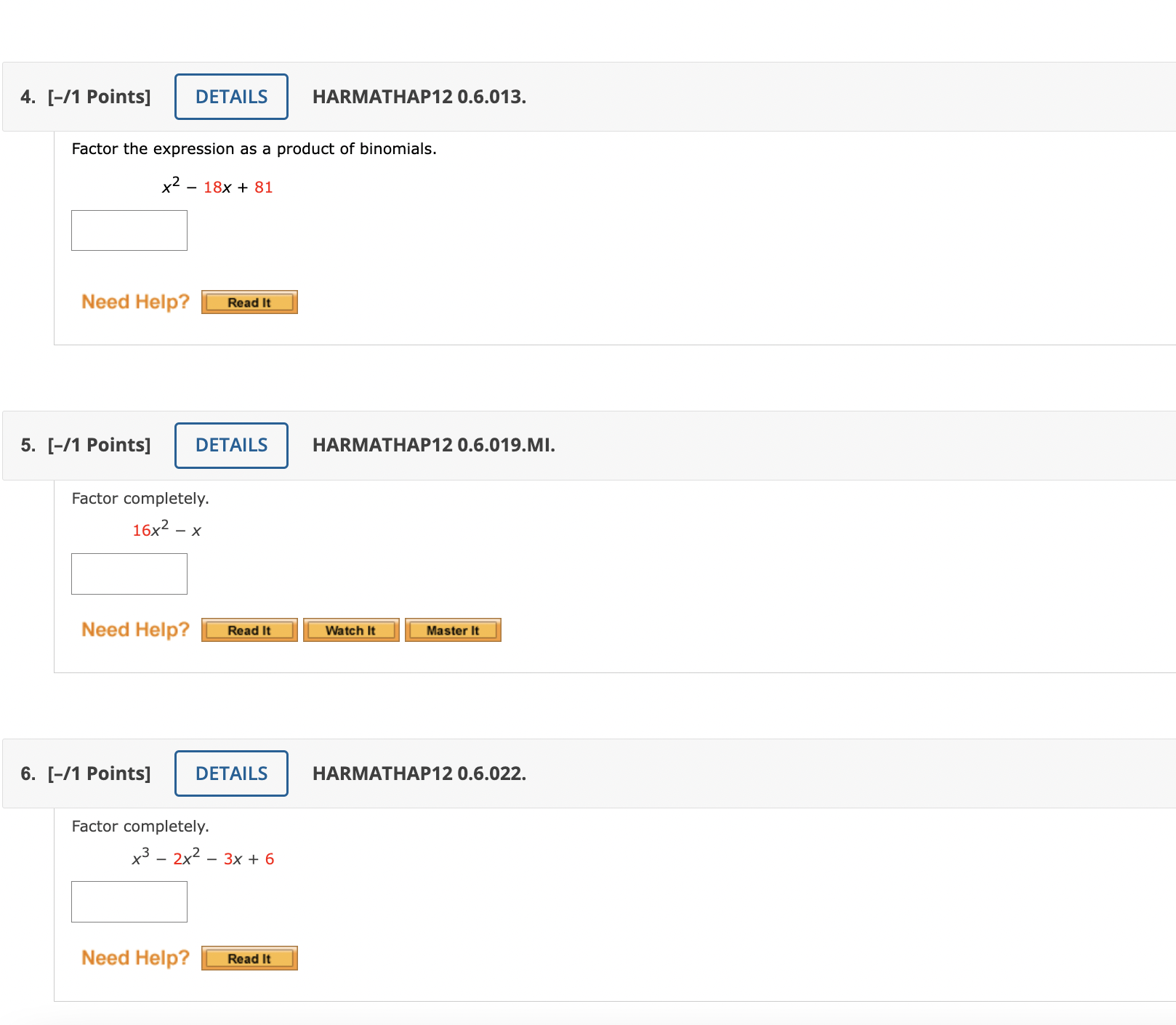 single logarithm. In(4x) - In(4y) Need Help? Read It Watch It17. [-/2