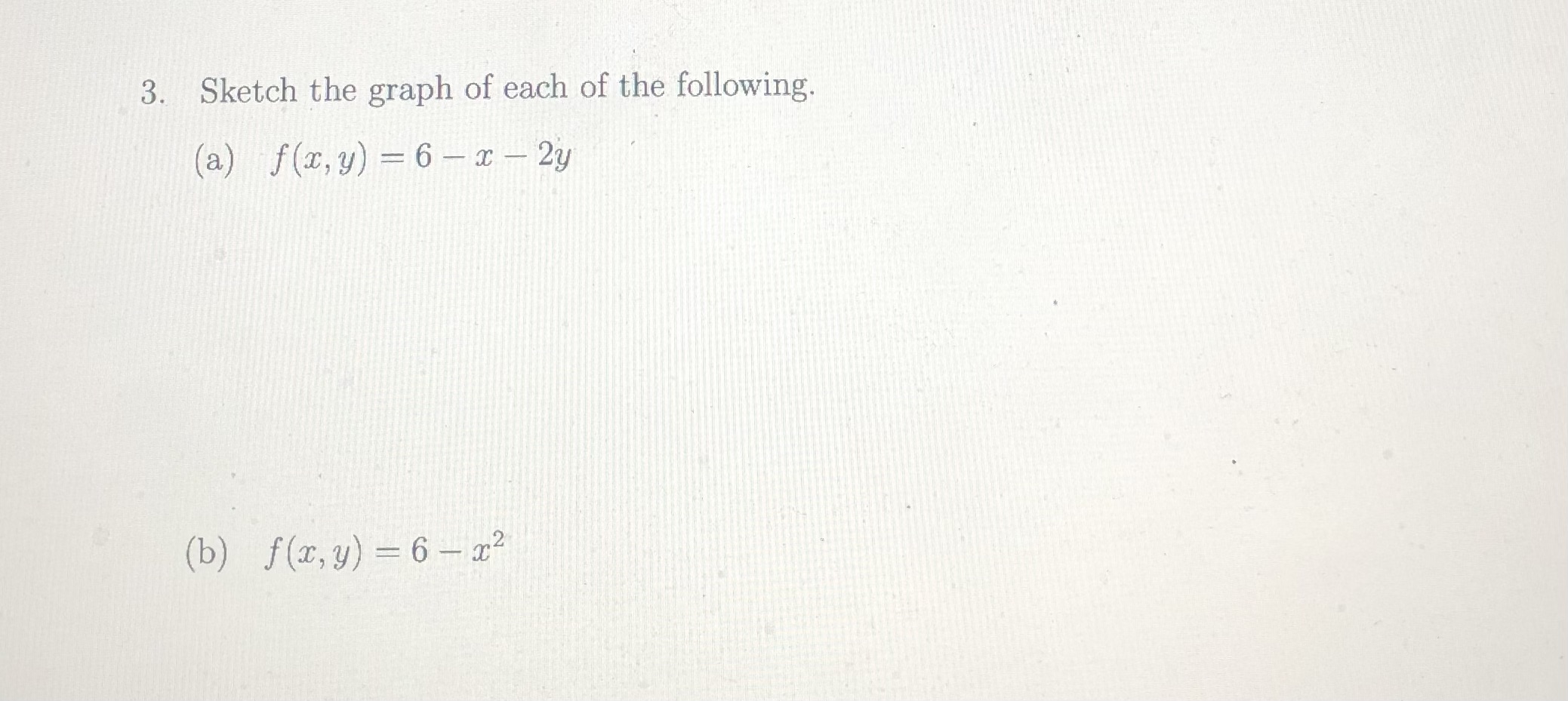 f(x, y) = y - sinc. (b) Describe the level surfaces of