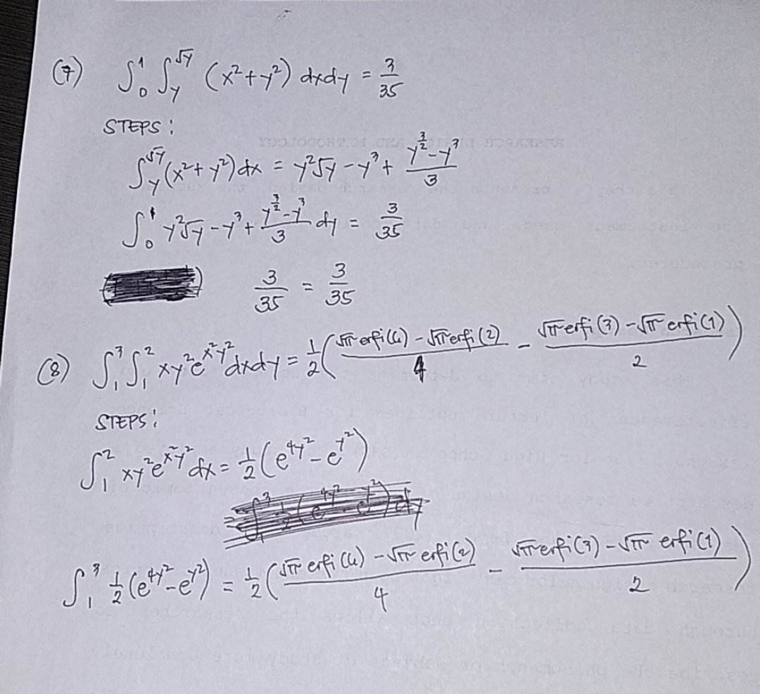 = Jo 5128. Evaluate One of each of the following integrals. (a)