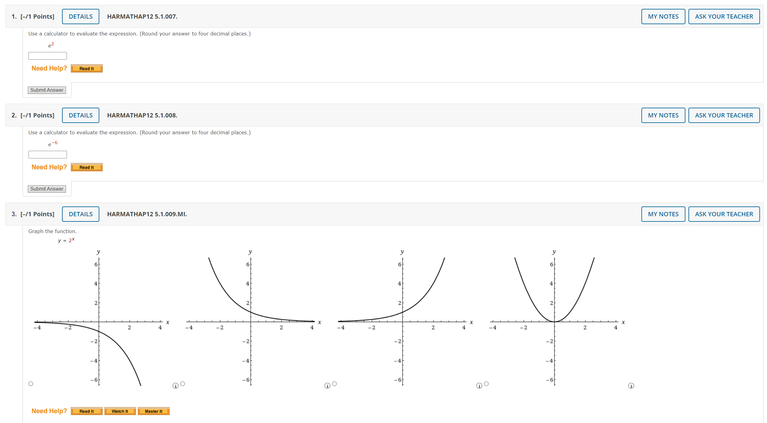 Read It Submit Answer 3. [-/1 Points] DETAILS HARMATHAP12 5.1.009.MI. MY NOTES