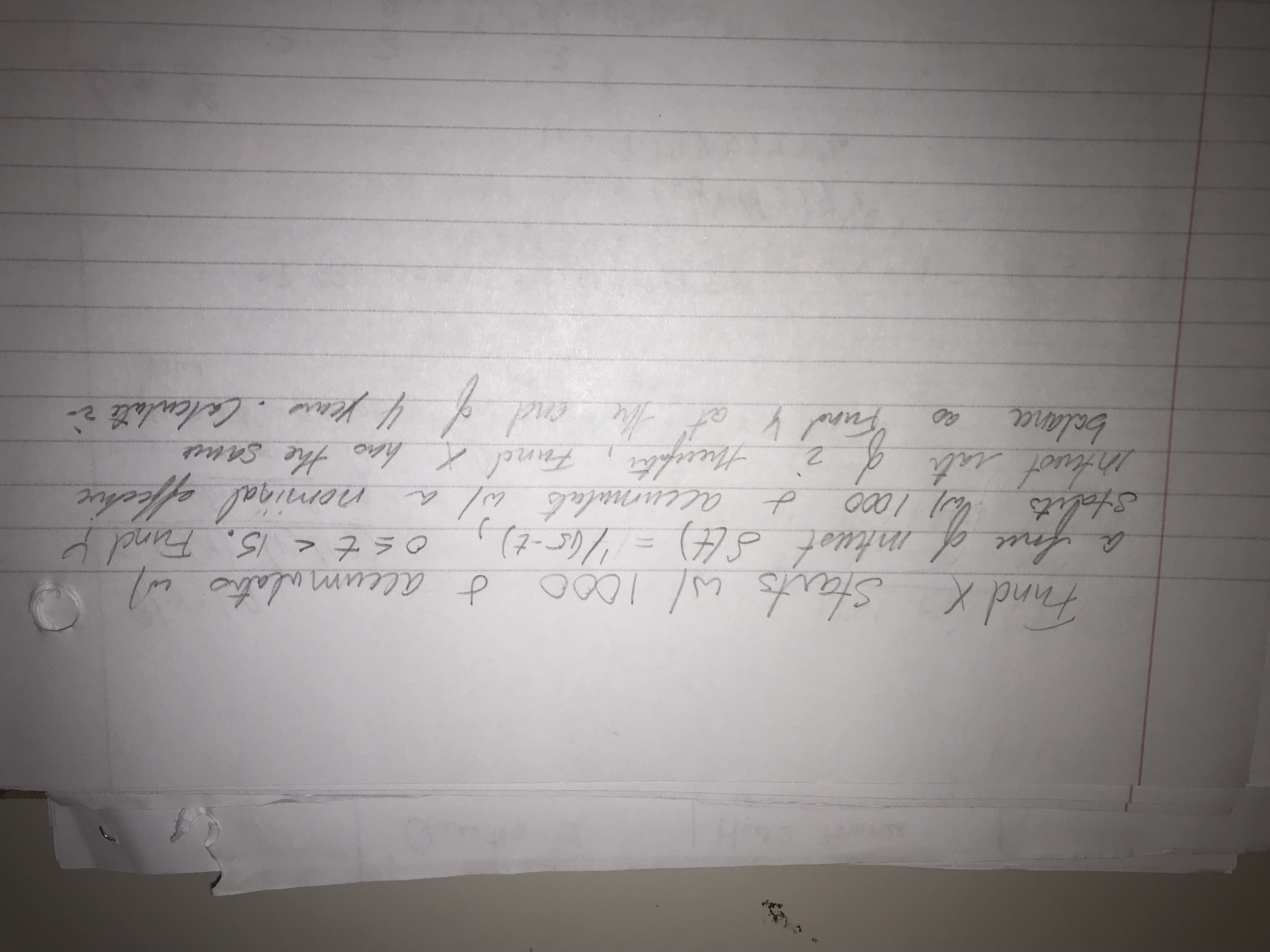  Hello i need help solving this problem Fund x starts w/