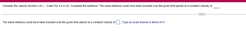 same distance could have been traveled over the given time period at
