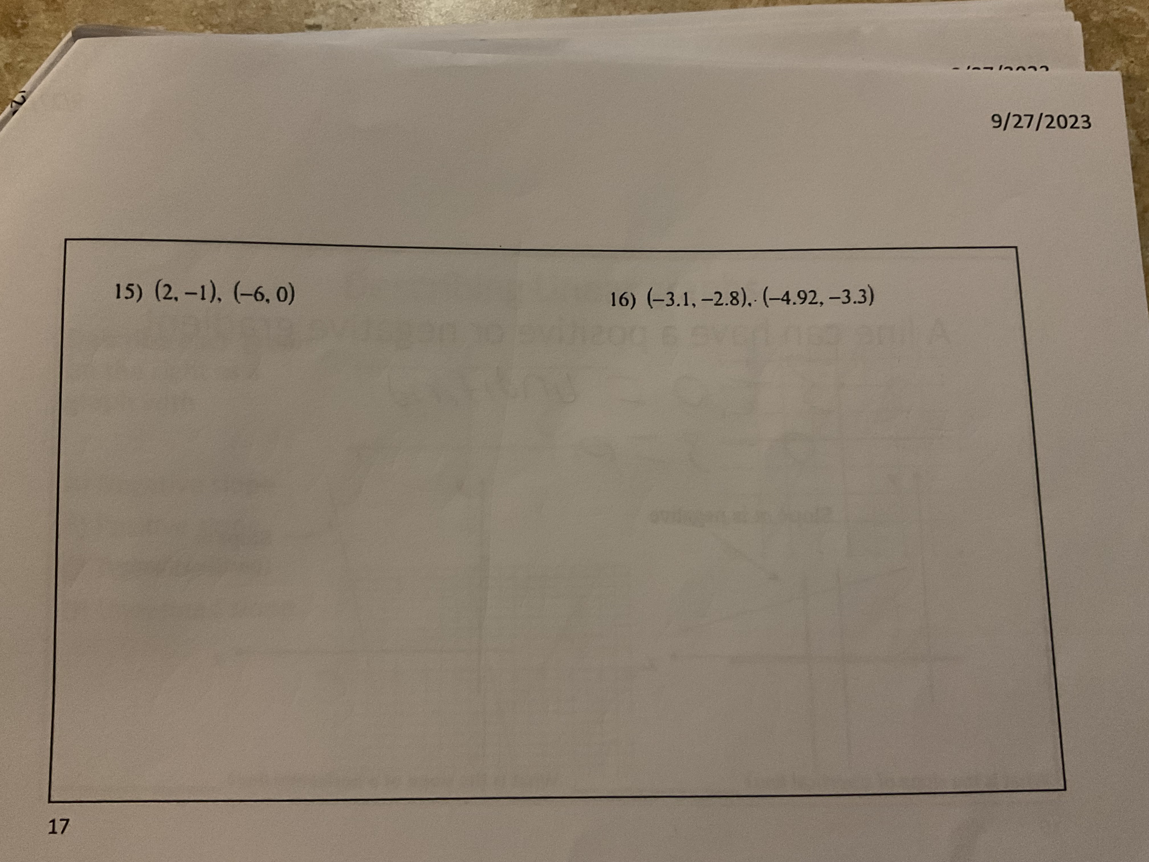 12) (-6, -10). (-2. -10)You try!! - Find the distance N (S,I